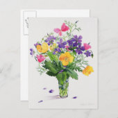 Poppies & Geraniums Briefkaart (Voorkant / Achterkant)