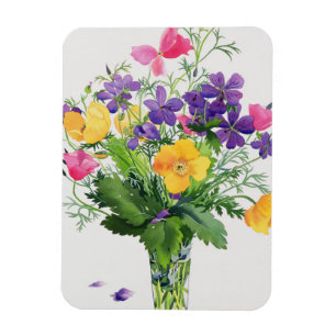 Poppies & Geraniums Magneet