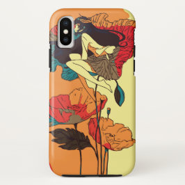 Poppies Girl in de wind Case-Mate iPhone Case