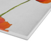 Poppies! Glazen snijvlak Snijplank (Hoek)