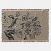 Poppies gooien deken Kies kleur (Voorkant)