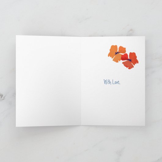 Poppies, Grootouders Dag Kaart te personaliseren (Binnen)