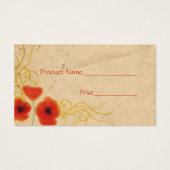 Poppies Hang Label Visitekaartje (Achterkant)