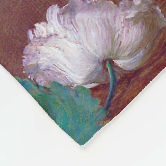 Poppies, Henri Fantin-Latour Fleece Deken (Hoek)