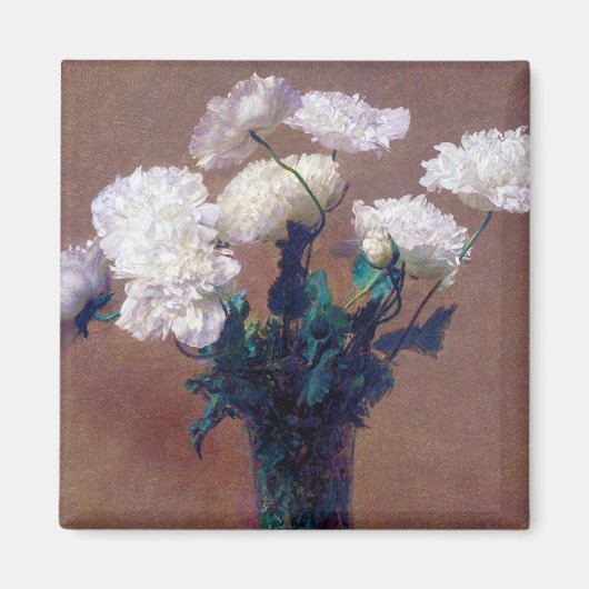Poppies, Henri Fantin-Latour Magneet (Voorkant)