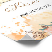 Poppies hoeveel kussen bruidsmeisjesfeest spel pos poster (Hoek)