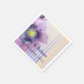 Poppies in de Waterverf bruiloft Servet (Hoek)