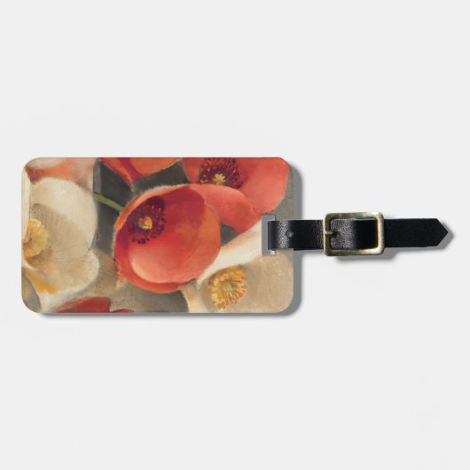 Poppies in Full Bloom Bagagelabel (Voorkant horizontaal)