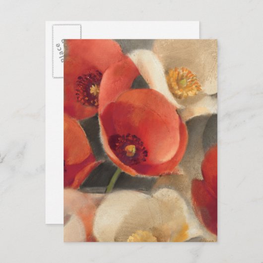 Poppies in Full Bloom Briefkaart (Voorkant / Achterkant)