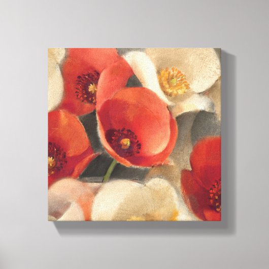 Poppies in Full Bloom Canvas Afdruk (Voorkant)