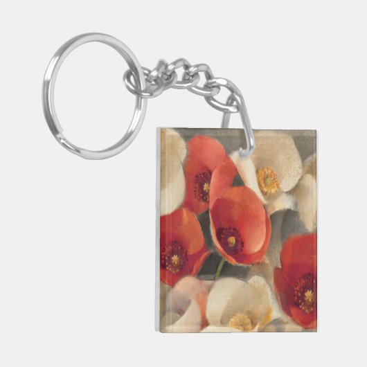 Poppies in Full Bloom Sleutelhanger (Voorkant Links)