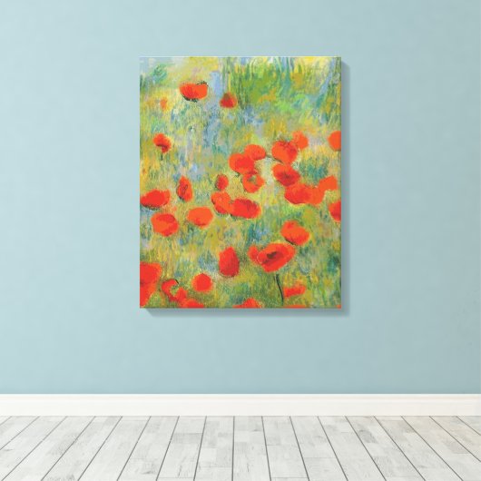Poppies - Ingewikkeld Canvas (Insitu (Houten vloer))