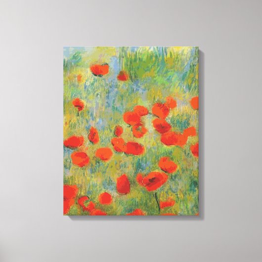 Poppies - Ingewikkeld Canvas Afdruk (Voorkant)