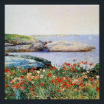 Poppies, Isles of Shoals, Perfect Poster<br><div class="desc">Childe Hassam's famous painting,  Poppies,  Isles of Shoals,  1891.</div>