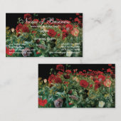 Poppies, John Singer Sargent, Realisme Art Visitekaartje (Voorkant / Achterkant)