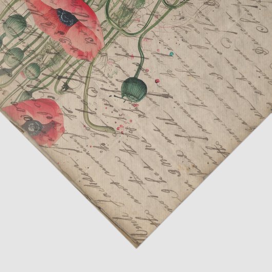 Poppies Journal I Tissuepapier (Detail)
