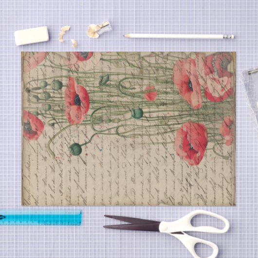 Poppies Journal I Tissuepapier (Craft)
