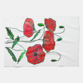 Poppies Kitchen Towel Theedoek (Horizontaal)