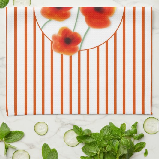 Poppies Kitchen Towel Theedoek (Gevouwen)