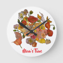 Poppies Klok zonder Lijst persoonlijke boodschap