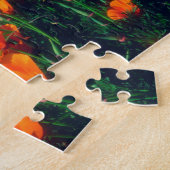 Poppies langs de kust van de Stille Oceaan nabij d Legpuzzel (Zijkant)