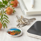 Poppies langs de kust van de Stille Oceaan nabij d Sleutelhanger (Zijkant)