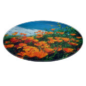 Poppies langs de kust van de Stille Oceaan nabij d Snijplank (Hoek)