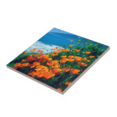 Poppies langs de kust van de Stille Oceaan nabij d Tegeltje (Zijkant)