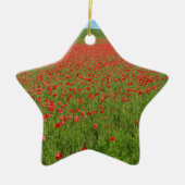 Poppies levend! keramisch ornament (Voorkant)