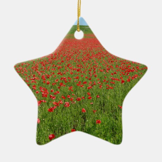 Poppies levend! keramisch ornament (Voorkant)