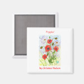 'Poppies' magneet (Voorkant / Achterkant)