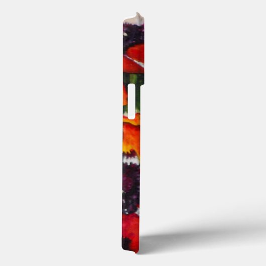Poppies Name Floral Art Case-Mate iPhone Case (Achterkant / Rechts)