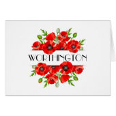Poppies Notecard (Voorkant Horizontaal)