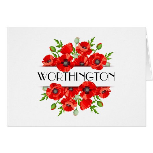 Poppies Notecard (Voorkant Horizontaal)