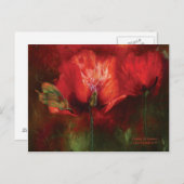Poppies of Summer Art Briefkaart (Voorkant / Achterkant)