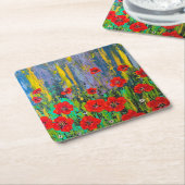 Poppies Onderzetter Set (Schuin)