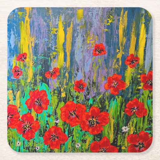 Poppies Onderzetter Set (Voorkant)