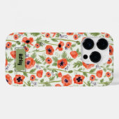 Poppies Oranje Floral Pattern Case-Mate iPhone Case (Achterkant (horizontaal))