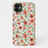 Poppies Oranje Floral Pattern Case-Mate iPhone Case (Achterkant)