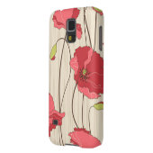 Poppies Patroon Retro Case-Mate Samsung Galaxy Hoesje (Achterkant Links)