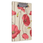 Poppies Patroon Retro Klembord (Rechts)