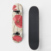 Poppies Patroon Retro Skateboard