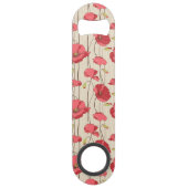 Poppies Patroon Retro Speed Flessenopener (Achterkant)
