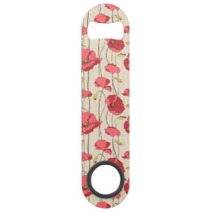 Poppies Patroon Retro Speed Flessenopener