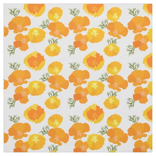 Poppies patroon stof. stof (Swatch)