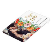 Poppies Photo Wedding Save the Date Magnet Magneet (Linkerzijde)