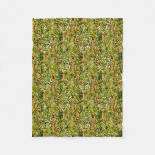 Poppies Pointillisme Style Abstracte kunst Fleece Deken