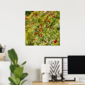 Poppies Pointillisme Style Abstracte kunst Poster (Thuiskantoor)