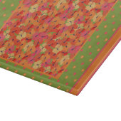 Poppies, Polka Dots op Green Glass Chopping Board Snijplank (Hoek)