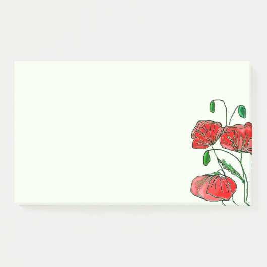 Poppies Post-it® notes (Voorkant)